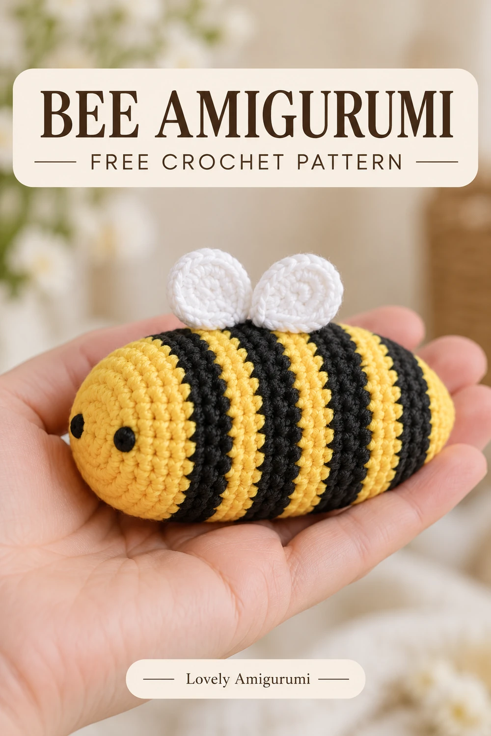 Bee amigurumi crochet pattern Pinterest design 4