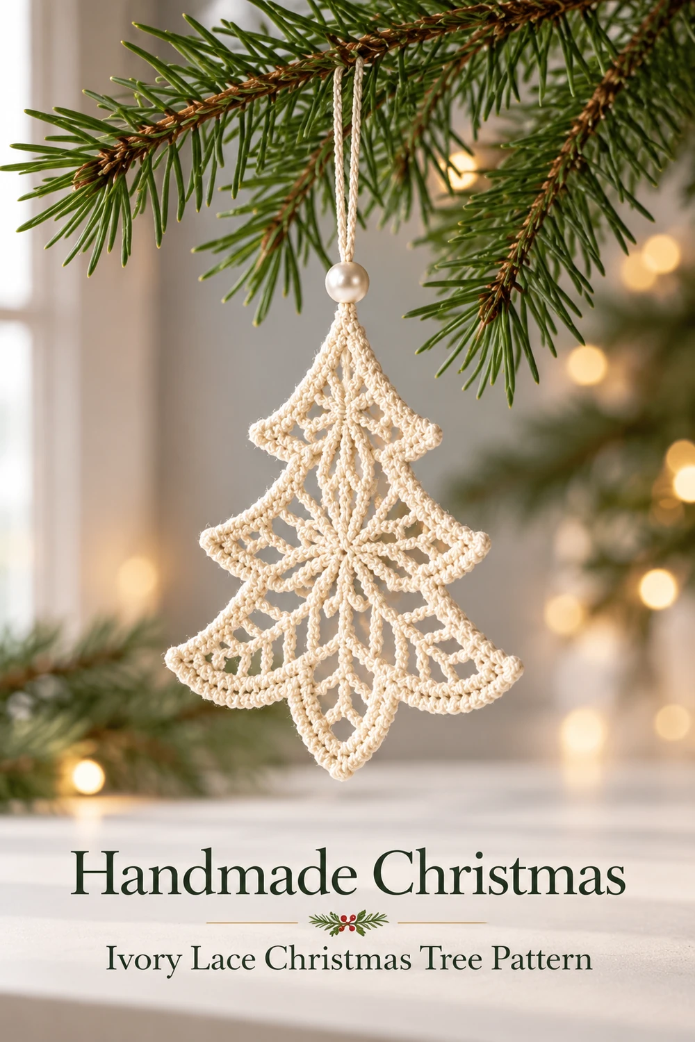 Ivory Lace Christmas Tree Crochet Pattern — crochet inspiration 03