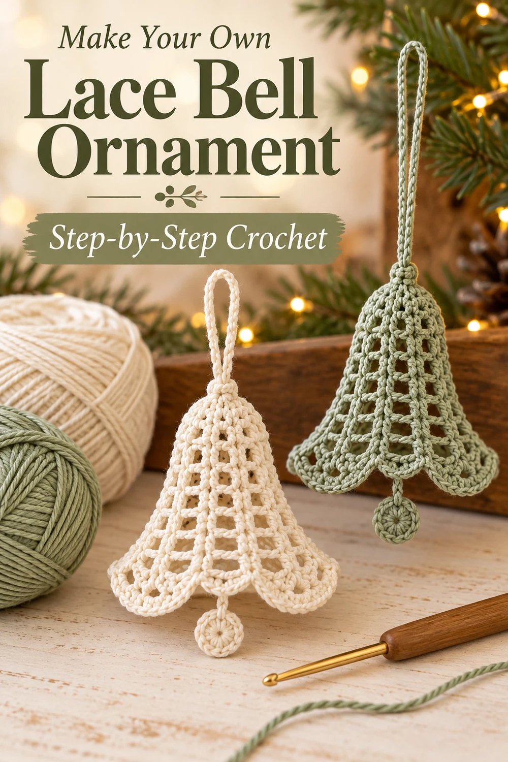 Lace Bell Ornament Crochet Pattern — Christmas crochet inspiration 03