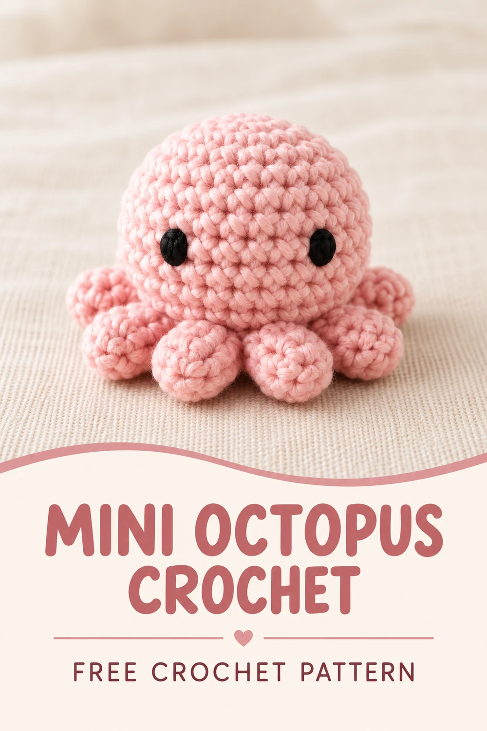mini octopus crochet pattern Pinterest design 3
