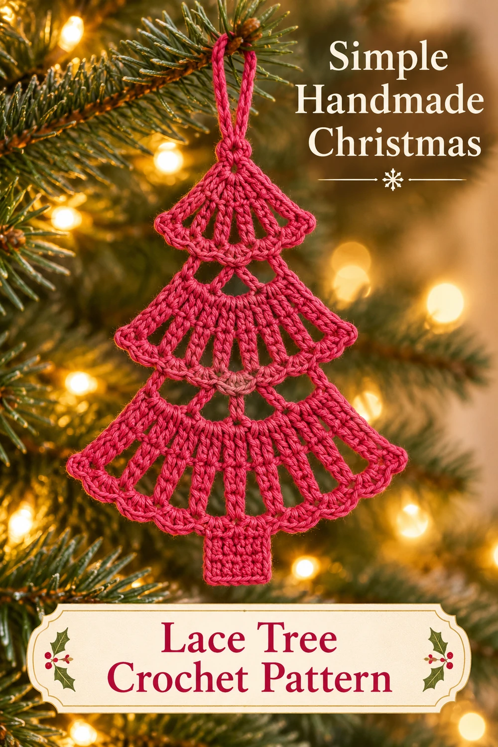 Three Tier Lace Christmas Tree Crochet Pattern — Christmas crochet inspiration 02