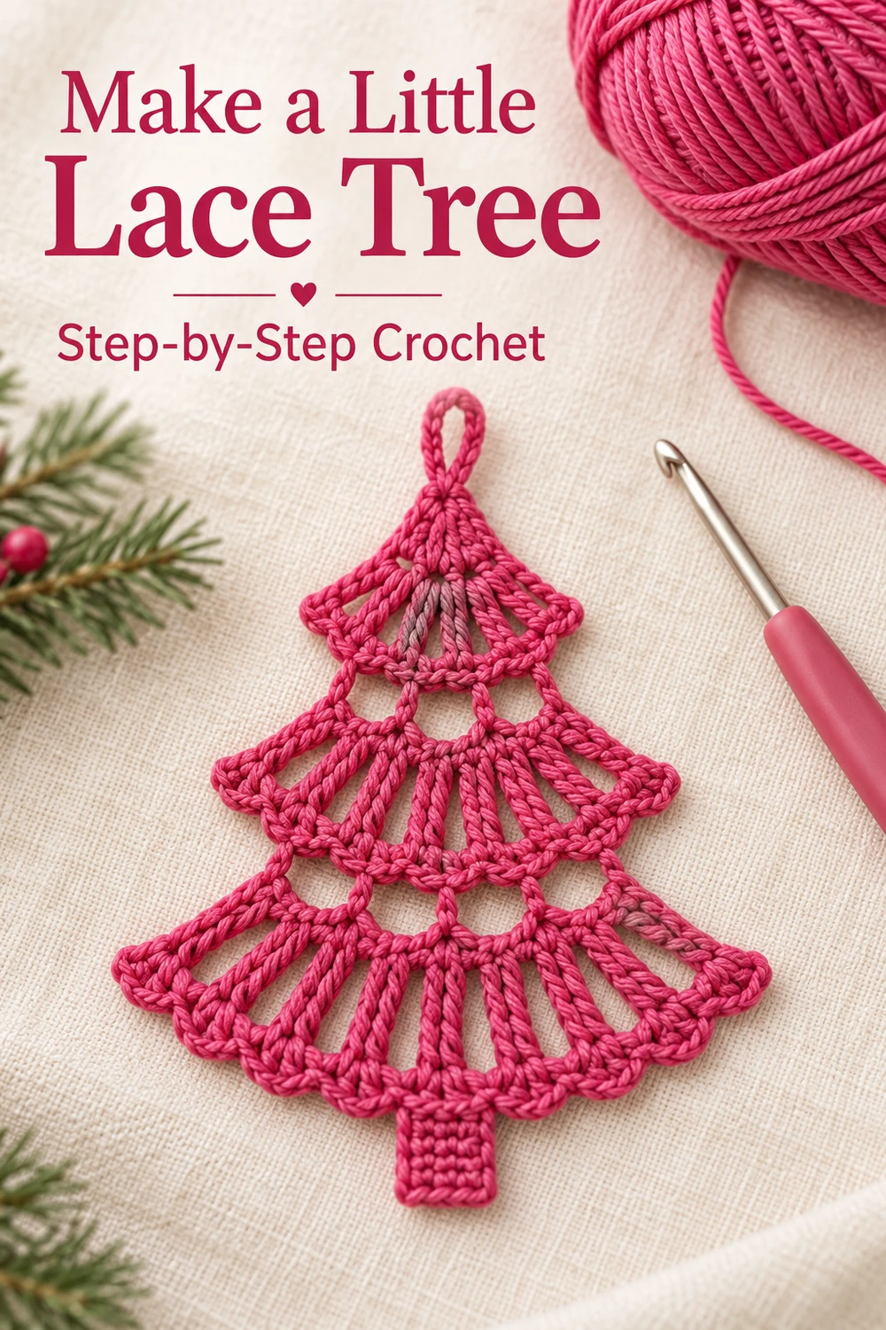 Three Tier Lace Christmas Tree Crochet Pattern — Christmas crochet inspiration 03